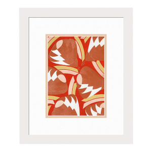 1930 Seguy Color Pochoir Prismes Framed