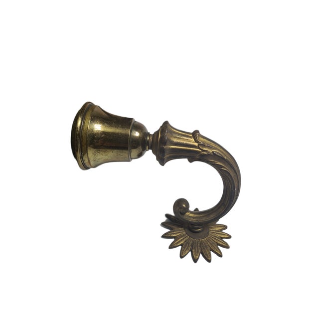 Art Nouveau Bronze Wall Lamp, Germany, 1900s For Sale - Image 3 of 11