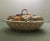 Mid 20th Century Tromp L’oeil Fruit & Flower Basket Covered Dish For Sale - Image 4 of 13