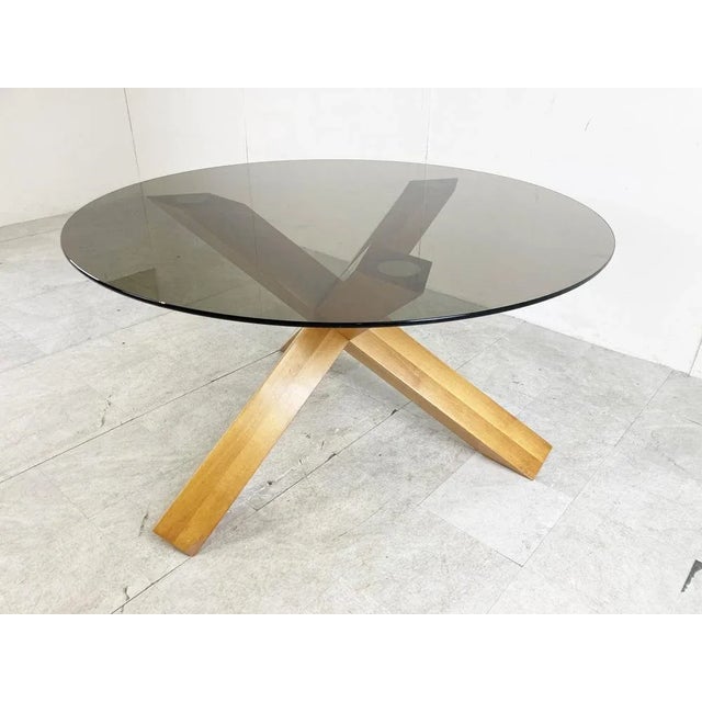 La Rotonda Dining Table by Mario Bellini for Cassina, 1970s, in Good conditions. Designed 1970 to 1979 This piece has an...