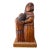 Mid 20th Century Bolivian Wood Sculpture Mother and Child by Guillermo Arias Flores Arias For Sale