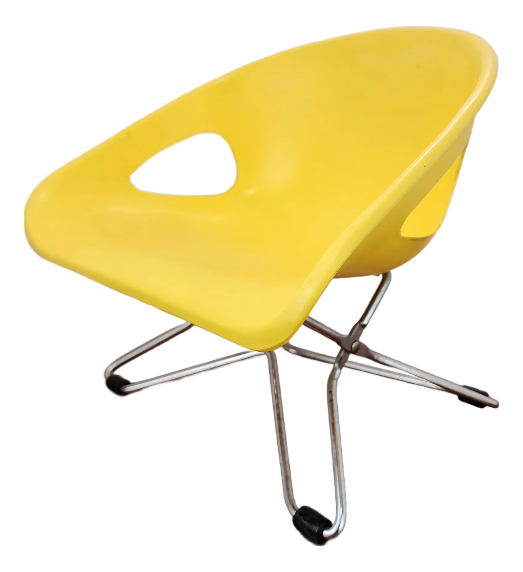 Mid 20th Century Vintage Cosco Kids Folding Chair with Yellow