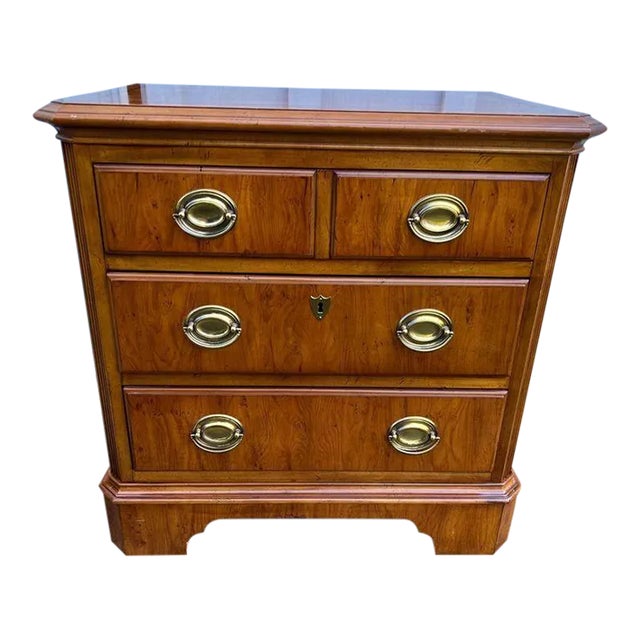 Drexel Heritage Yorkshire Chippendale Style 3 Drawer Nightstand For Sale