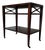 1960s French Hollywood Regency Three-Tier Mahogany Side Table For Sale