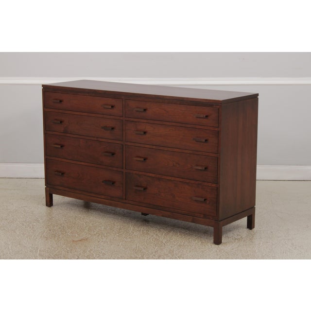 Arts & Crafts Stickley Metropolitan 8 Drawer Cherry Double Dresser For Sale - Image 3 of 16