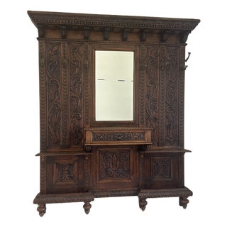 Antique Italian Hall Tree For Sale