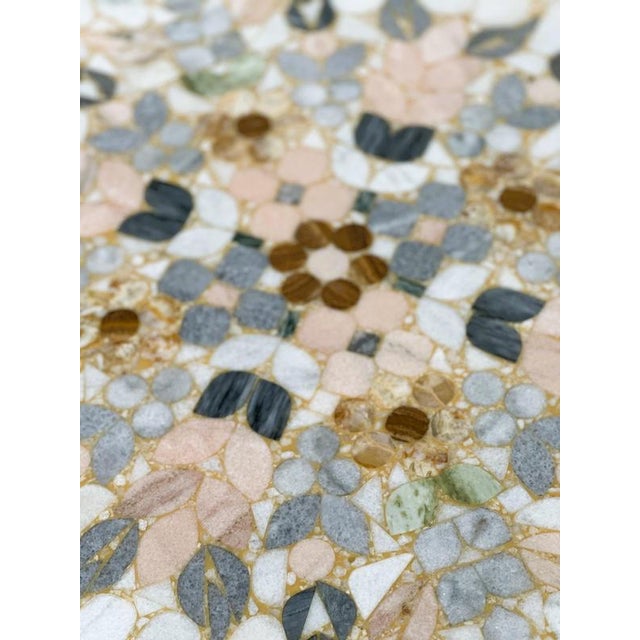 Width: 120 cm (47.2") Depth: 80 cm (31.5") Height: 45 cm (17.7") A magnificent handcrafted Italian coffee table featuring...