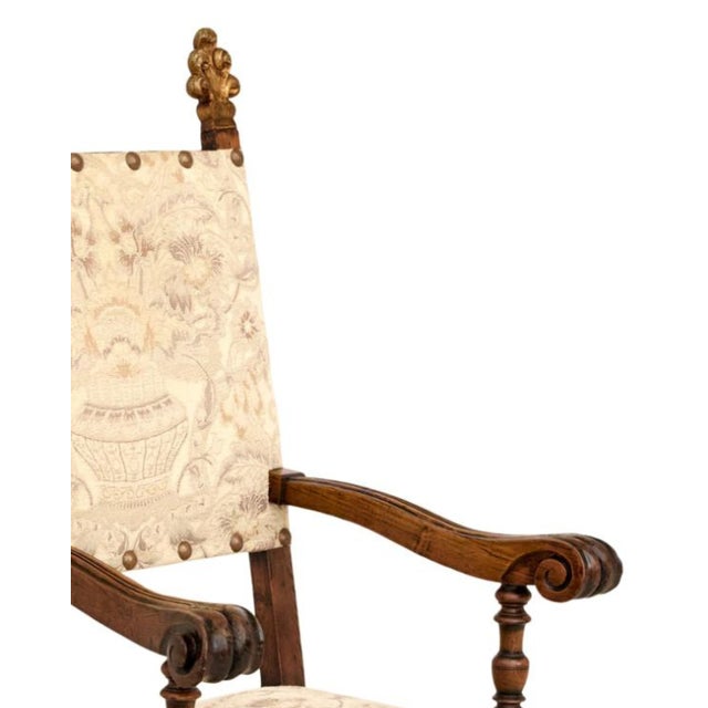 18th Century Iberian Oak Armchair For Sale - Image 4 of 8