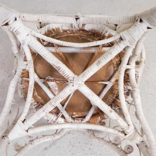 Vintage Bamboo & Rattan Armchair with Armrests, 1950s For Sale - Image 3 of 18