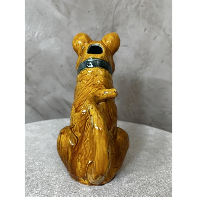 Earthenware Dog Pitcher, 1890 For Sale - Image 3 of 11