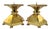 Large Brutalist Brass Candlesticks, Europe, 1970s, Set of 2 For Sale