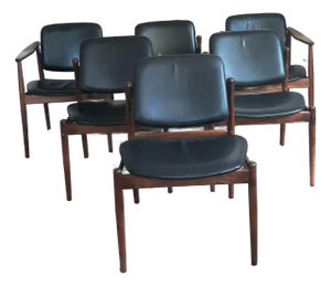 Mid 20th Century Arne Vodder Bo-Ex Dinning Chairs- Set of 6