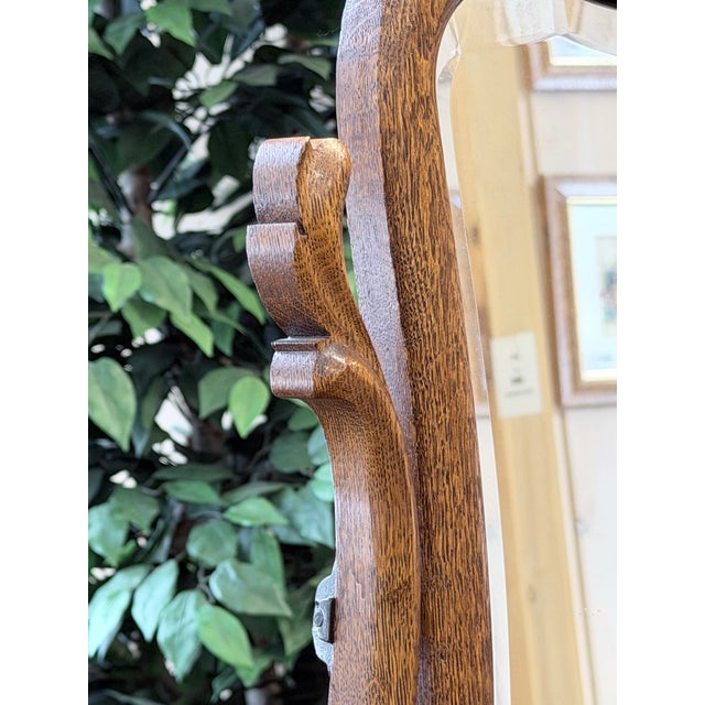 Antique Golden Oak Serpentine Front Dresser For Sale In New York - Image 6 of 10