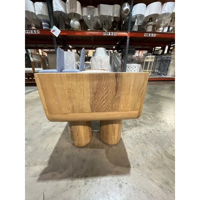 Creativity and minimalism inform the design of our Wesley bench. The piece is crafted in blonde oak, with four cylinder...
