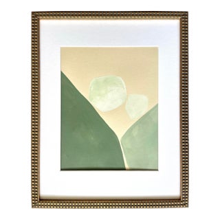 2026 "Diga" Contemporary Abstract Painting on Paper by Artist r.k. Red For Sale