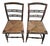 Pair of Vintage Rush Seat Ladderback Chairs For Sale