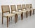 Set of Six Mid Century Modern dining chairs by Svegards, Made in Sweden, c. 1960's. This set exemplifies classic...