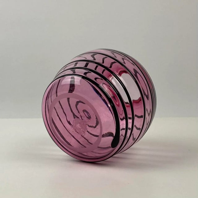 94 John Hamon Miller Glass Swirl Bud Vase For Sale - Image 4 of 13