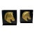 A Pair of Classic Roman Black & Gold Cast Metalware Bookends For Sale