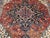 Vintage Persian Heriz Rug, Hand-Knotted Wool, Geometric Medallion Pattern, Brick-Red & Navy, 8x11 For Sale In Chicago - Image 6 of 12