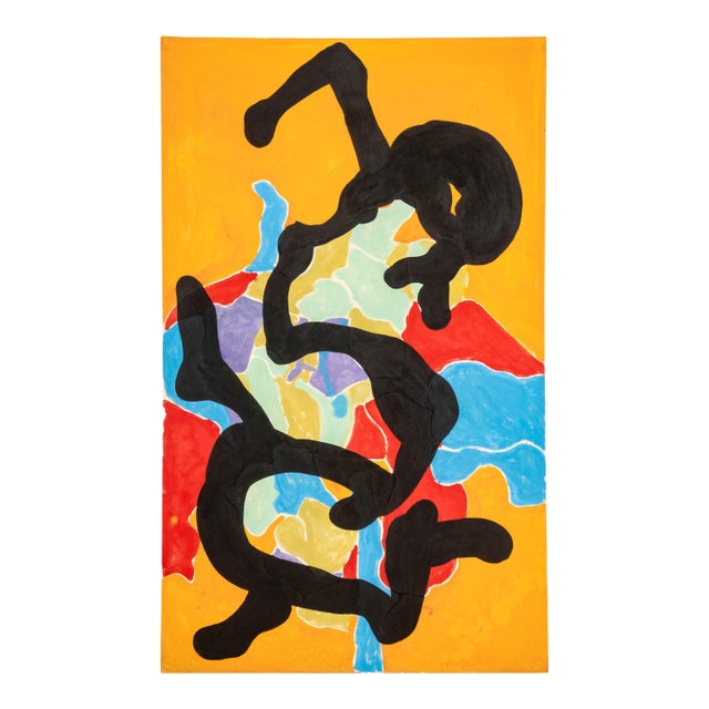 Jack Roth "Rope Dancer 17" Acrylic on Canvas, 1980 For Sale