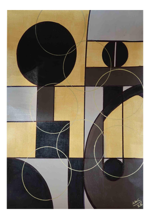 Anna Maria Caboni, Geometry 4, Acrylic Painting, 2026