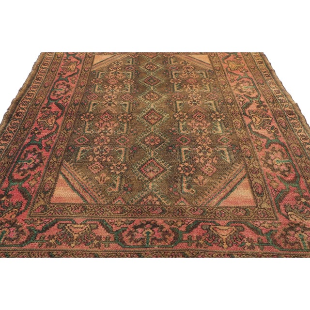 Vintage Persian Hamadan Rug, 03'10 X 06'04 For Sale - Image 4 of 9