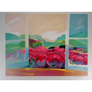 Claude Hemeret, Champs de fleurs, Lithograph For Sale