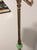 Antique 1920 - 1930 Art Deco Jadeite Cast Iron Floor Lamp With Shade For Sale - Image 4 of 13