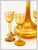 Louis Comfort Tiffany Early 20th Century Louis Comfort Tiffany Favrile Glass Decanter and Cordial set, Louis Comfort Tiffany - 7 pcs For Sale - Image 4 of 5