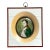 Vintage German Hand-Painted Portrait For Sale