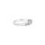 Contemporary Baguette Diamond Wedding Band 14k White Gold, Size 3.5 For Sale - Image 3 of 5