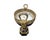 Antique French Sevres Style Porcelain & Gilt Bronze Centerpiece Urn With Figural Handles For Sale - Image 4 of 10