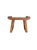 Contemporary Sculptural Teak Wood Stool For Sale - Image 3 of 5