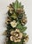 Metal Large Vintage Painted Tole Floral Wall Hanging With Urn, 28” For Sale - Image 7 of 10