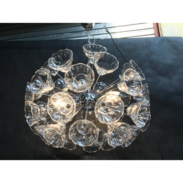 Sputnik Crystal Ceiling Lamp in Chrome For Sale - Image 3 of 18