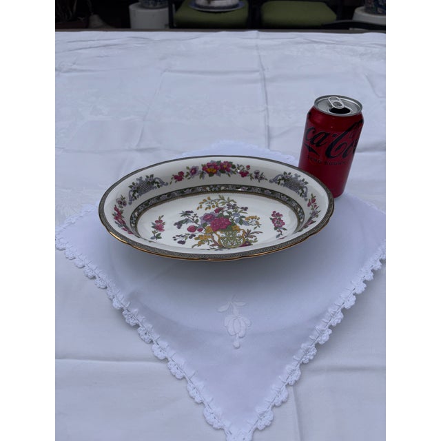 1970s Paragon Tree of Kashmir Oval Serving Platter | Royal Appointment Fine Bone China For Sale - Image 11 of 12