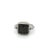 Unique Black & White Diamond Flip Ring Size 7 in 18k Solid White Gold For Sale - Image 10 of 16