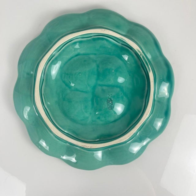 Gien Large Oyster Platter from Gien, 1970s For Sale - Image 4 of 9
