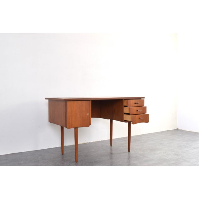 Mid-Century Modern Danish Teak Desk, 1960s For Sale - Image 12 of 18