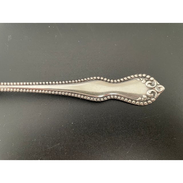 International Silver Holmes & Edwards Pearl 1898 Silverplate Round Bowl Gumbo Soup Spoons - Set of 6 For Sale - Image 4 of 9