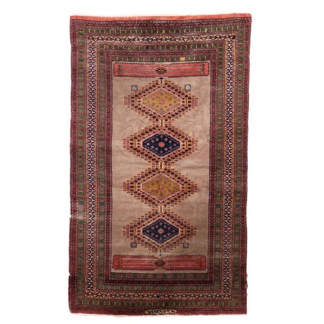 Brown Vintage Bukhara Rug, Pakistan For Sale - Image 8 of 8
