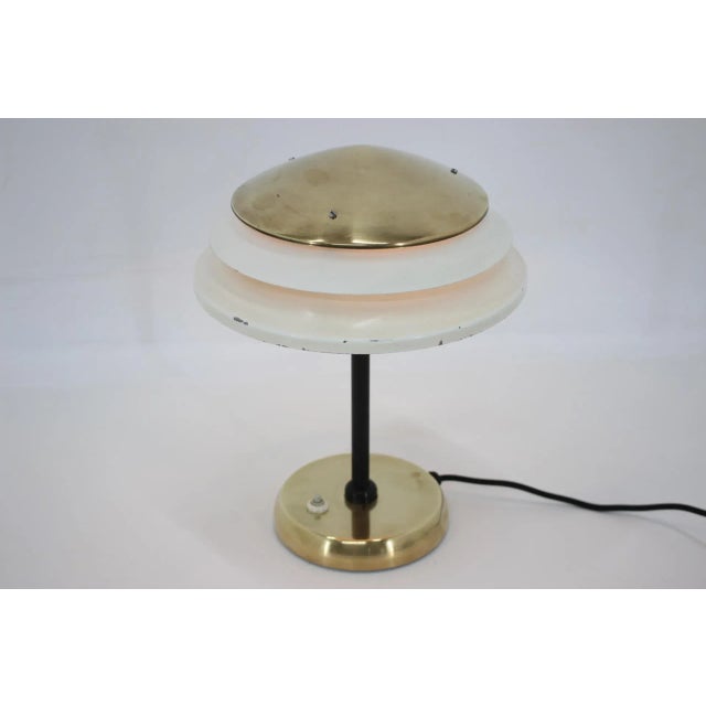 Brass Table Lamp from Zukov, 1950s For Sale - Image 3 of 6