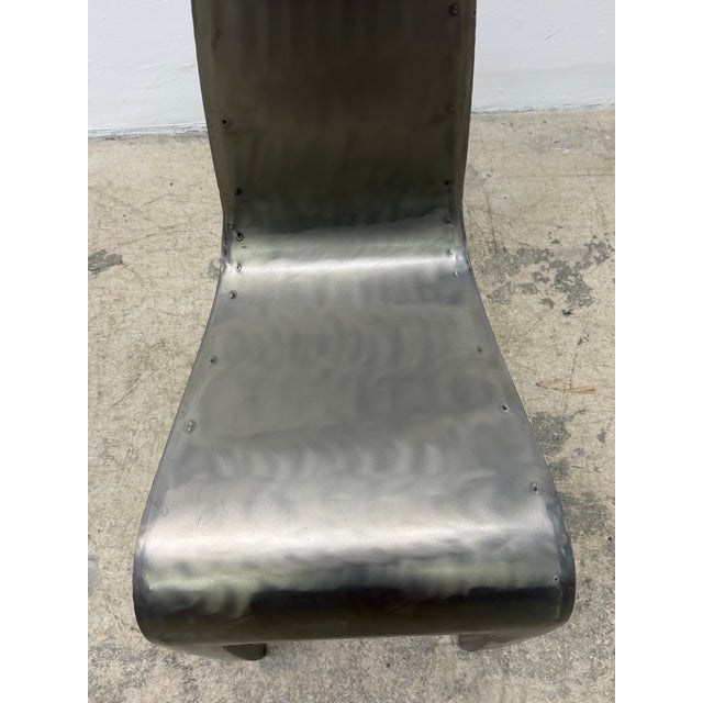 Hothouse Canada Custom Welded Steel Side or Occasional Chair, 1990s For Sale - Image 15 of 18