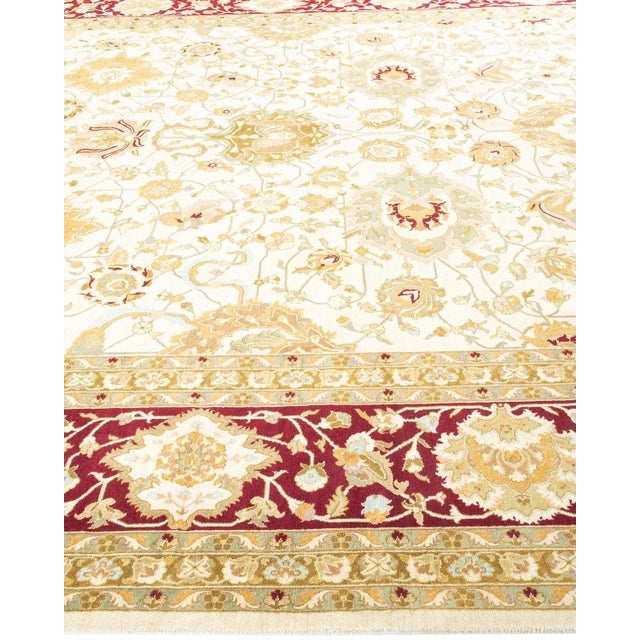 Solo Rugs Mogul, One-of-a-Kind Hand-Knotted Area Rug - Ivory, 9' 1" x 11' 10" For Sale - Image 4 of 8