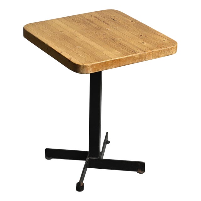 Square Table by Charlotte Perriand for Les Arcs, 1970s For Sale