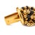 Vintage 14k Yellow Gold Emerald Diamond Multi Strand Onyx Bead Pendant Necklace For Sale In Houston - Image 6 of 8
