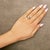 Early 21st Century Sterling Silver 1/10 Cttw Diamond Bypass Cluster Ring - Size 8 For Sale - Image 5 of 6