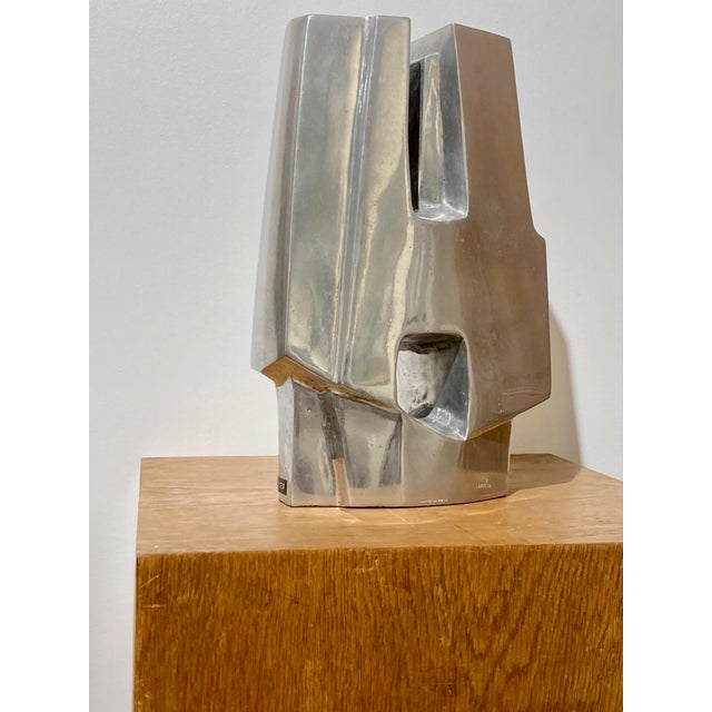 Nicolas Carréga, Confidence Sculpture, Cast Aluminum, 1970s For Sale - Image 4 of 10