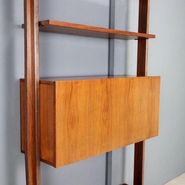 Vintage Bookcase with Bar Compartment, 1950s For Sale - Image 3 of 12